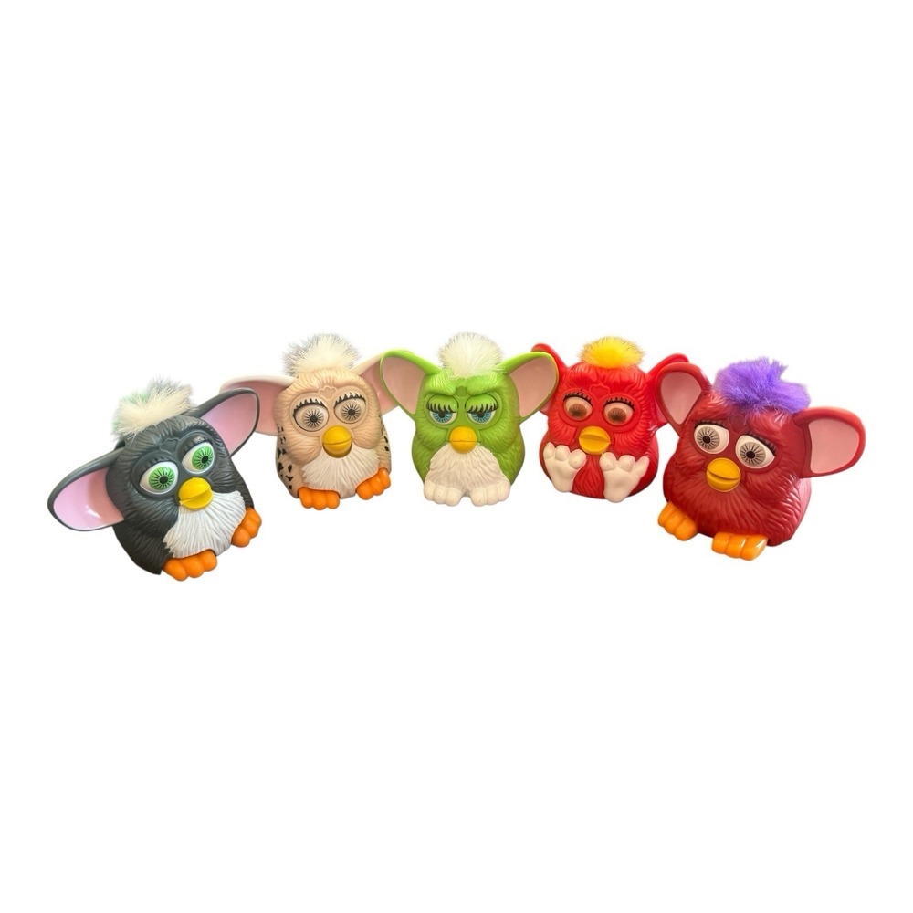 Original 1998 Furby McDonald's Happy Meal Toys 5 Different Lot